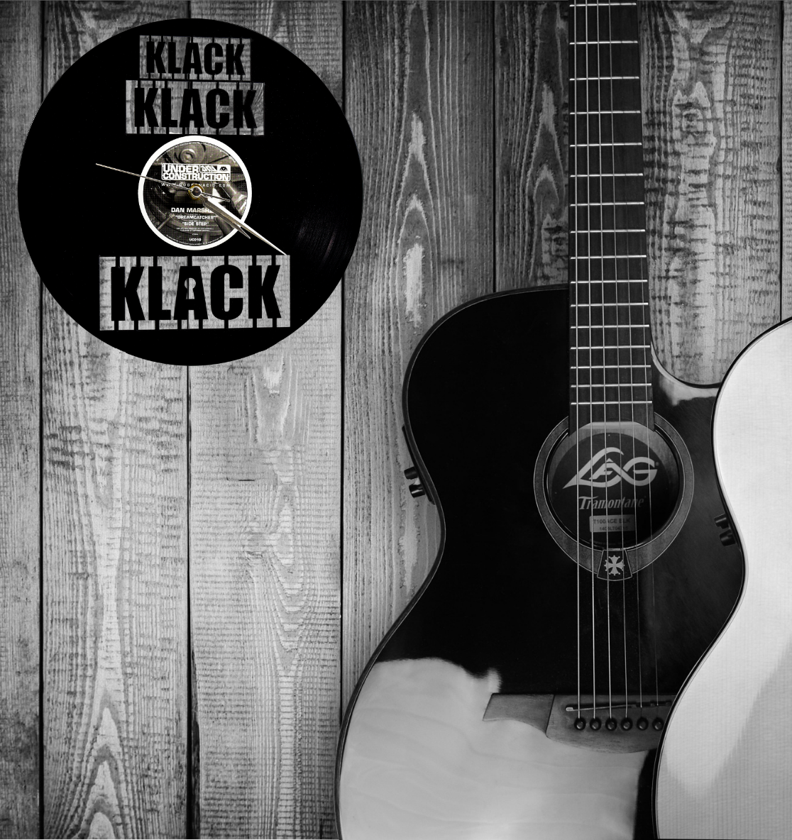 Schallplatte Uhr Musik Geschenk